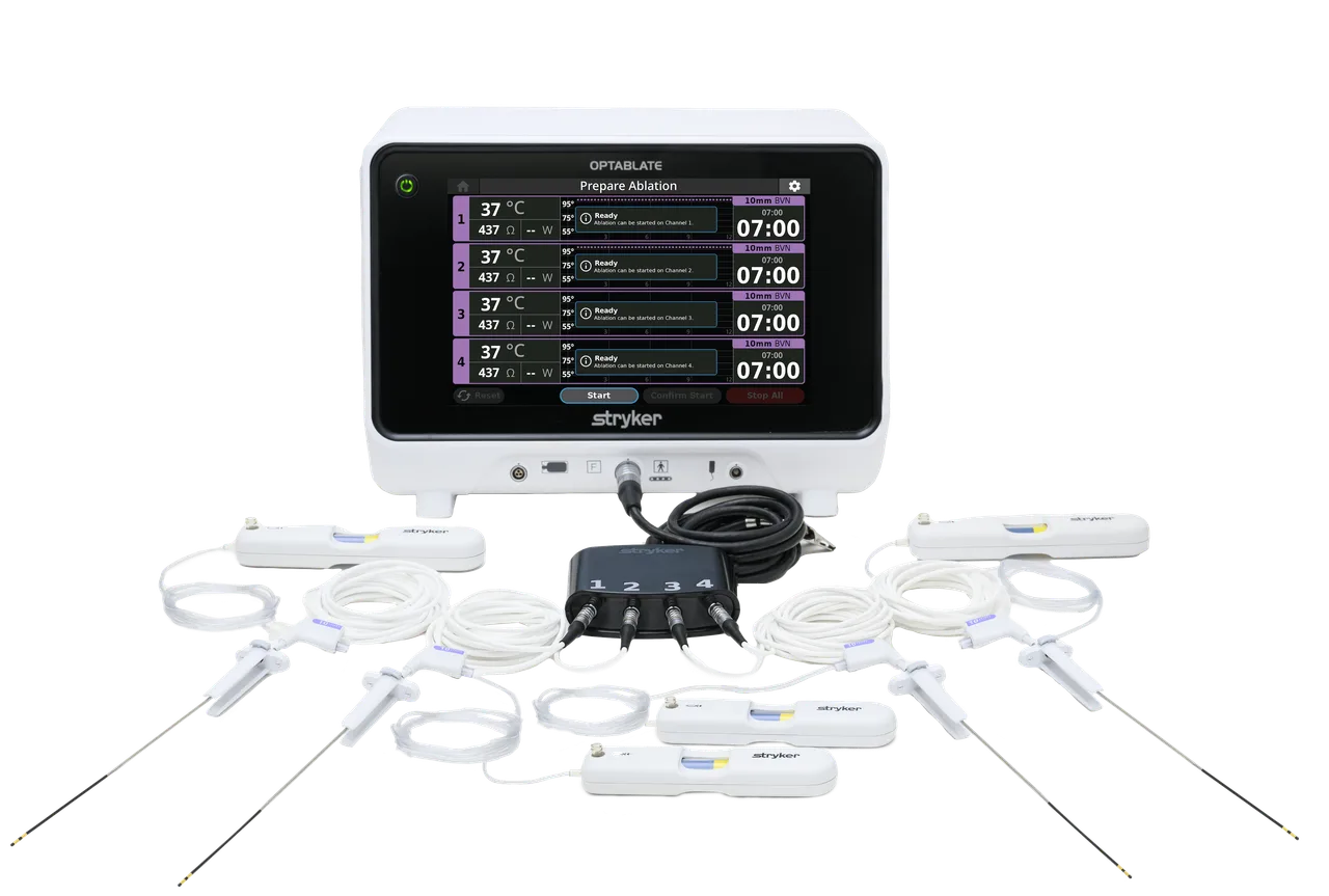 Stryker OptaBlate BVN System generator with four probes.